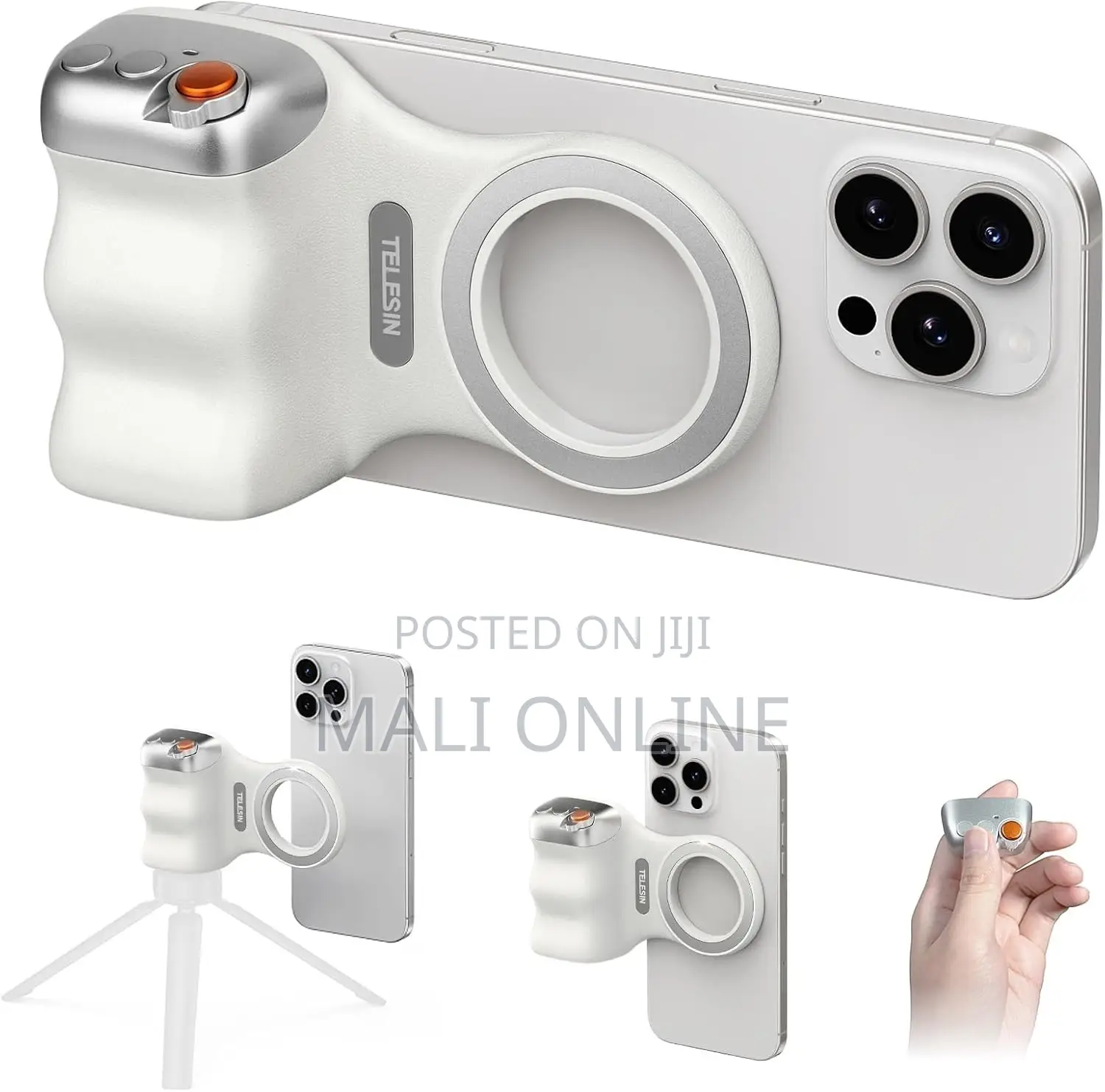 Magnetic Phone Camera Grip With Wireless Shutter