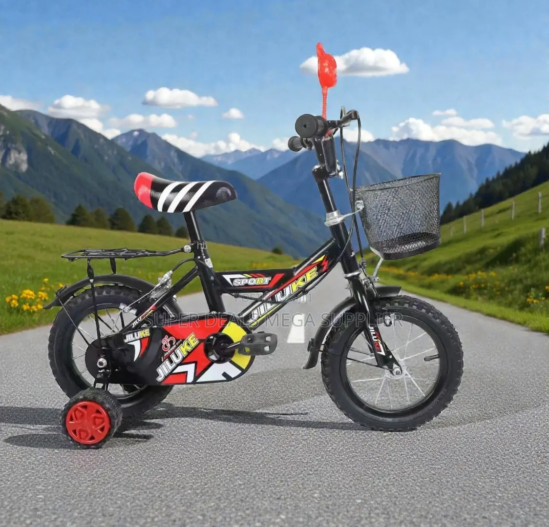 Front Basket and Comfy Seat 12,14,16 Inch 2-11 Yrs Children Kids Cycle