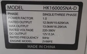 15kva Hisaki Generator Air-Cooled