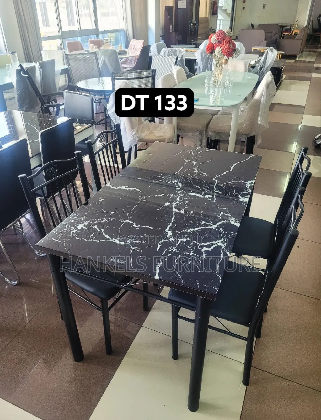 4 Seater Black Dinning