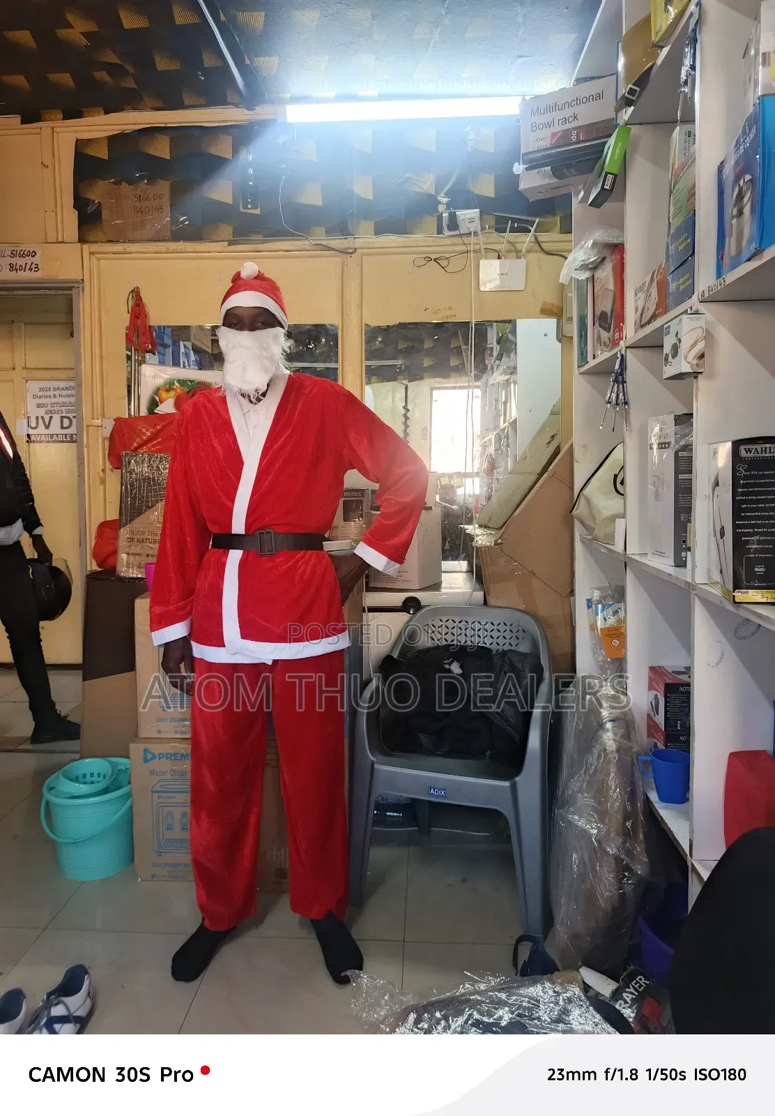 Santa Adult Ouftif Christmas Velvet
