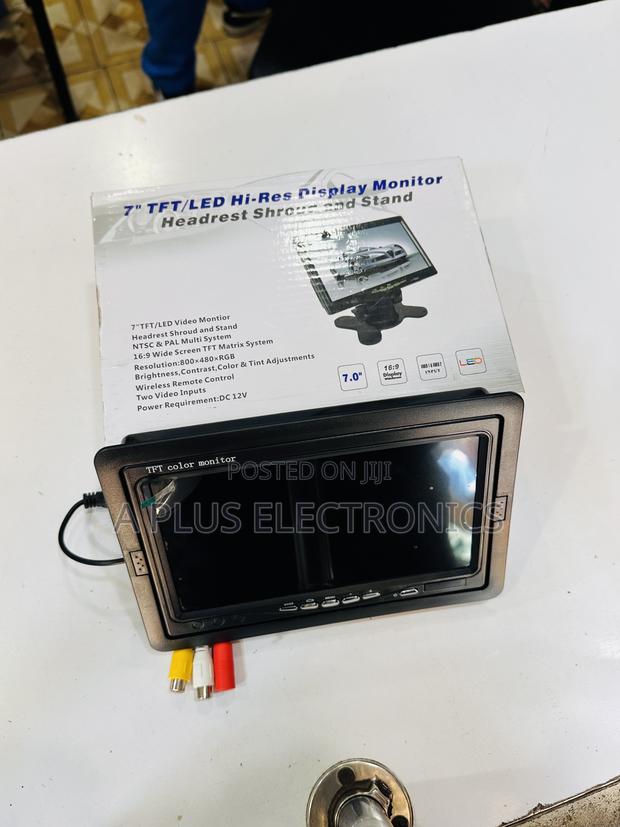 7 Inch TFT LCD Color Monitor 2 Video Input Car Rear View Monitor