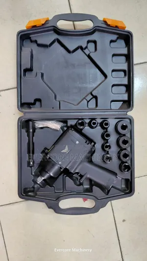 Heavy Duty Half Inch Impact Wrench Machine With Accessories.