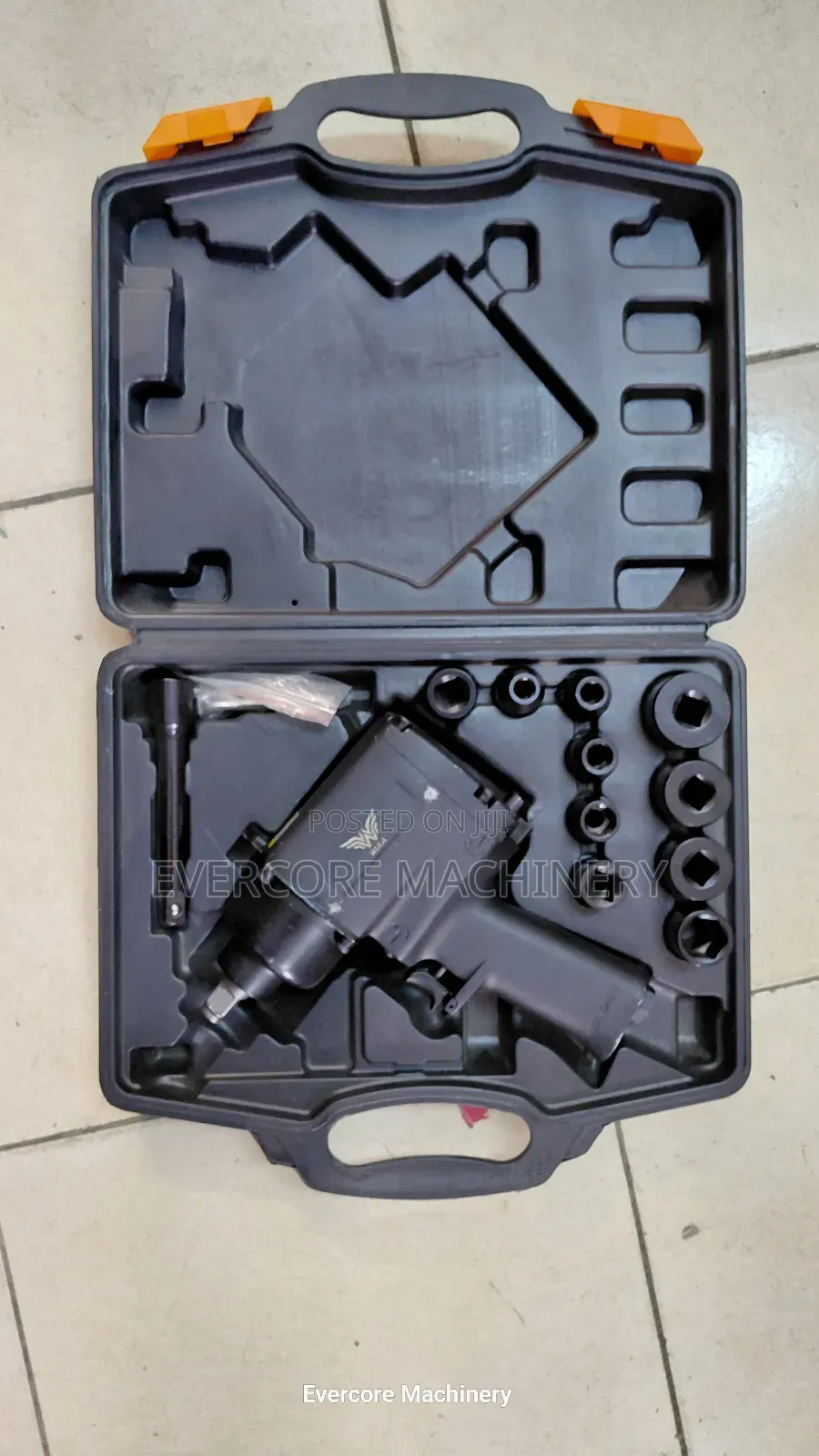 Heavy Duty Half Inch Impact Wrench Machine With Accessories.