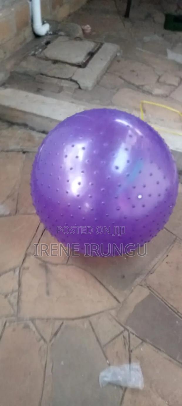 Purple Spiked Therapy Ball - main view