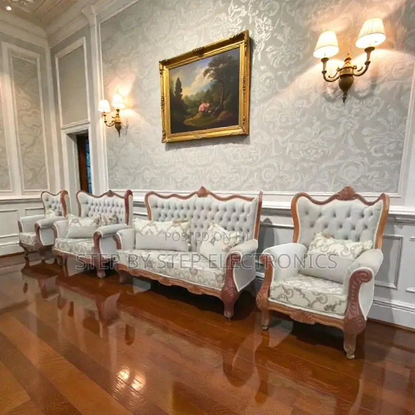 Hand Carving Antique Design 7 Seater Ex-Uk Rosewood Sofa High Quality