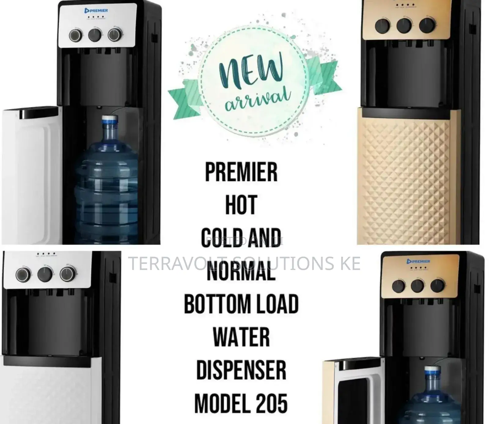 Premier 205 Hot, Cold and Normal Water Dispenser With Bottom Loader