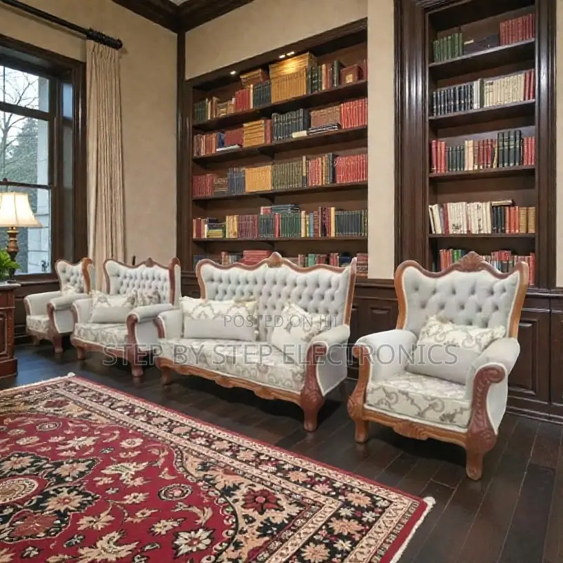 Hand Carving Antique Design 7 Seater Ex-Uk Luxury Quality Sofa Seat