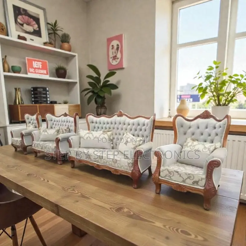 Hand Carving Antique Design 7 Seater Ex-Uk Classic Rosewood Sofa