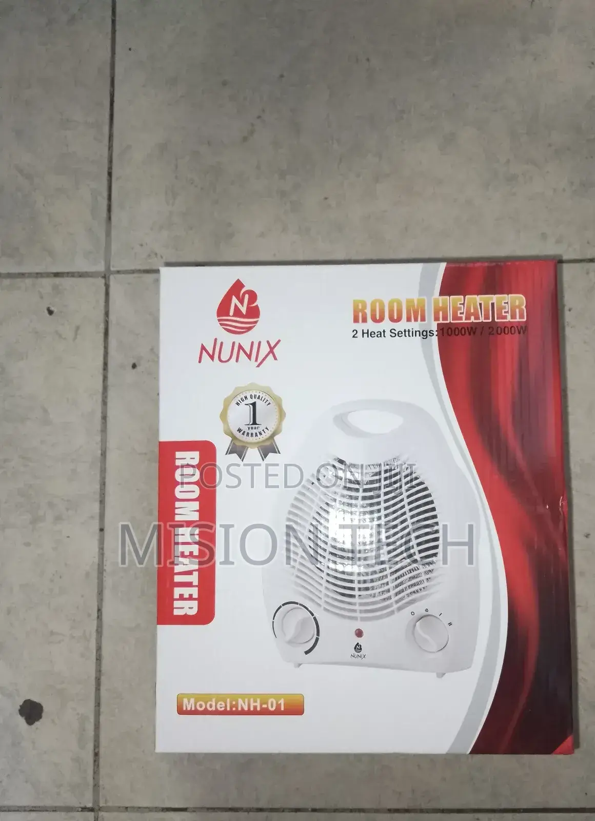Nunix 800w Quartz Room Heater*