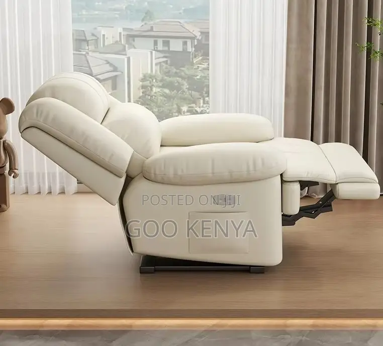 Home Sofa; Modern Leather Living Room Recliner With Extendable Design