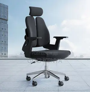 Office Chair; Massage Backrest High-Endchair With Ergonomic Armrests