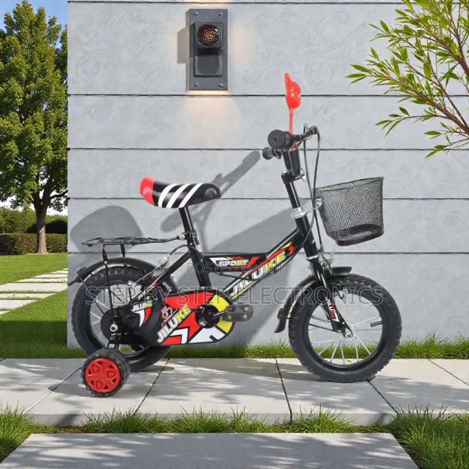 12 14 16 Inch 2–11 Yrs Children Kids Bike Sturdy Cartoon Basket Design