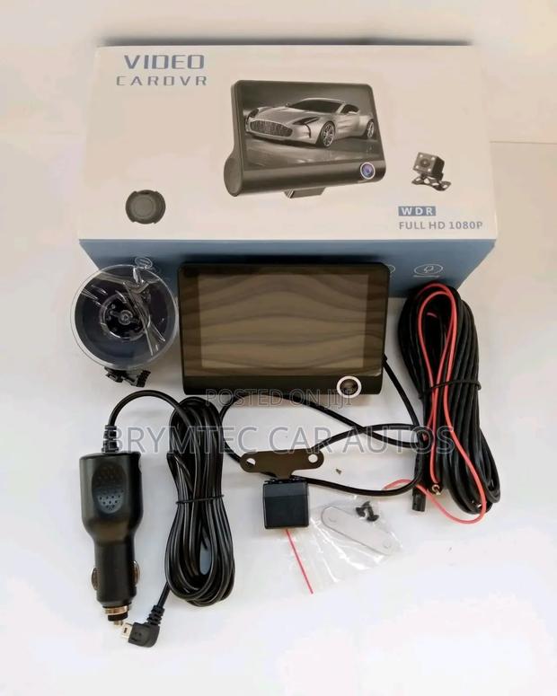 3 in 1 Dashboard Camera Records Front ,Rear and Interior - main view
