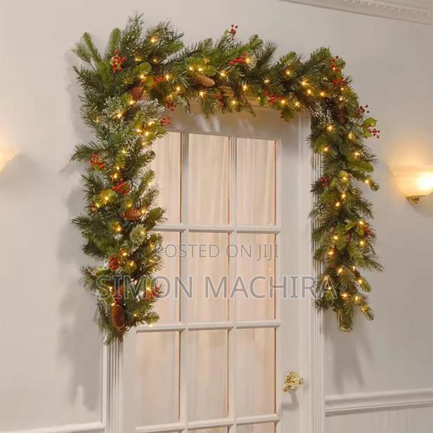 Multifunctional Christmas Predecorated Garland 2.7m Long