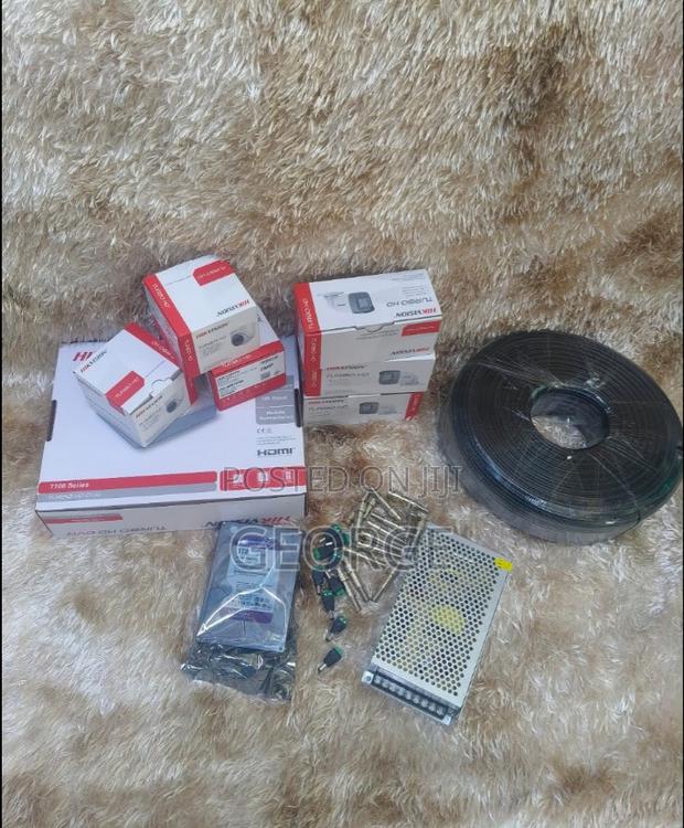 3 Indoor 3outdoor Hikvision 1080p 2mp CCTV Cameras Full System Package