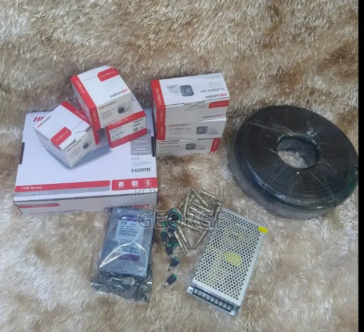 Quality 6 CCTV Cameras 2mp Complete System Kit