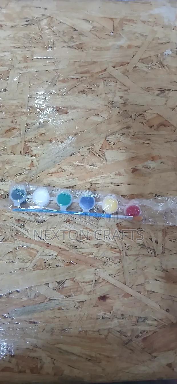 6 PCS 3ml Acrylic Paints With Brush - thumbnail 2