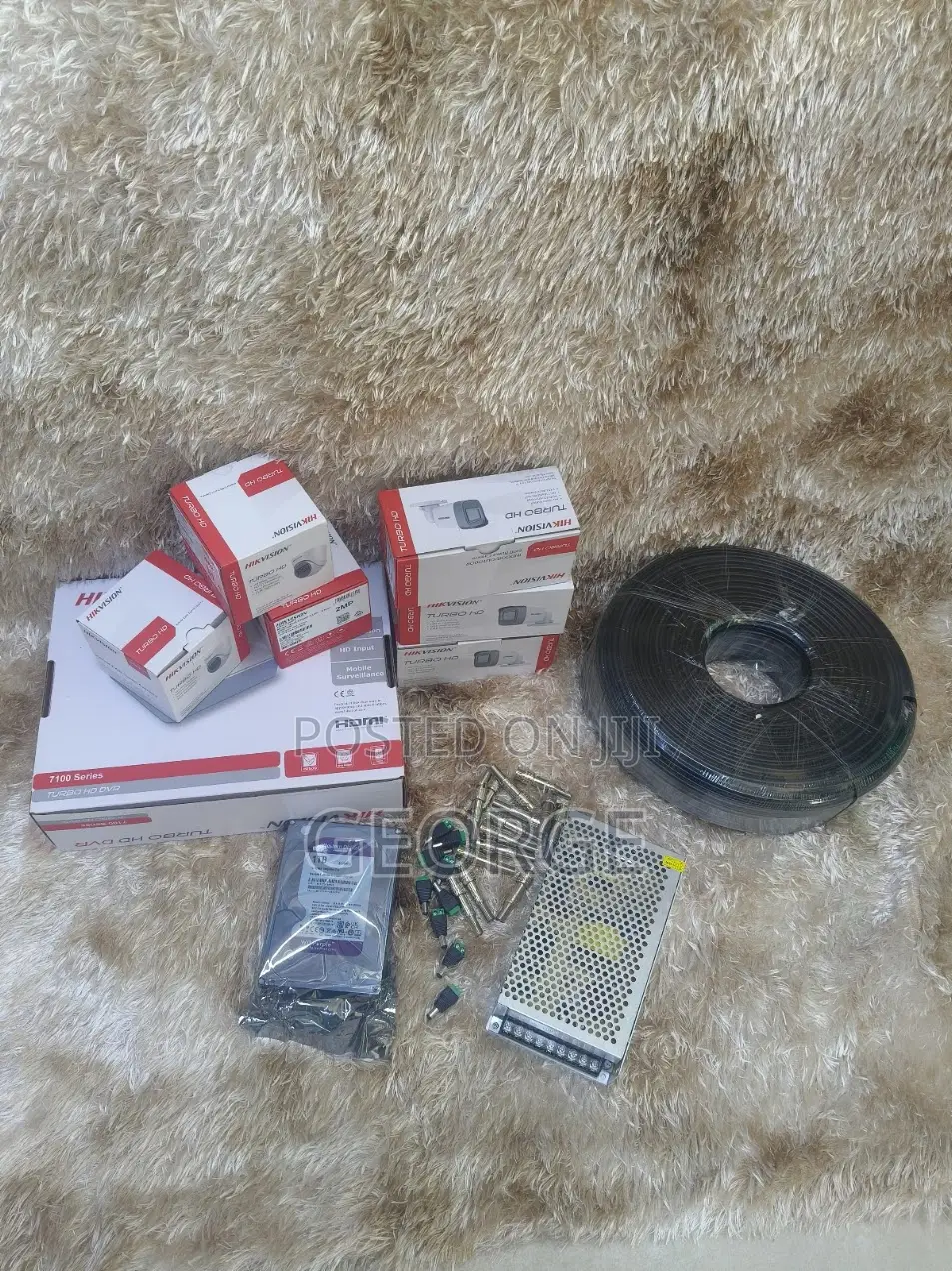6turbohd Hikvision 1080p 2mp CCTV Cameras +Dvr Recorder and 500gb HDD