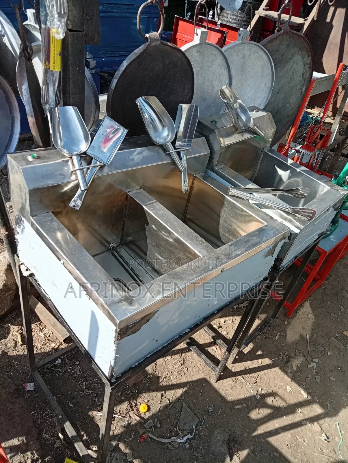Double Well Deep Fryer Machine