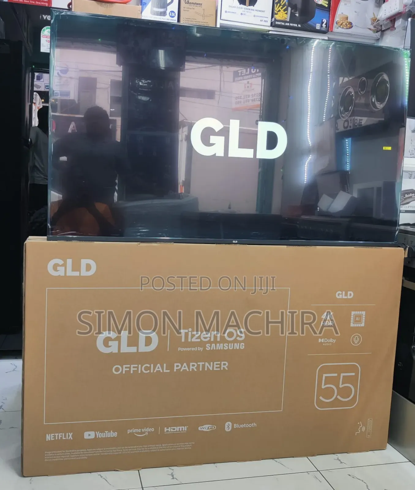 55 Inch GLD Smart Android Frameless Tv