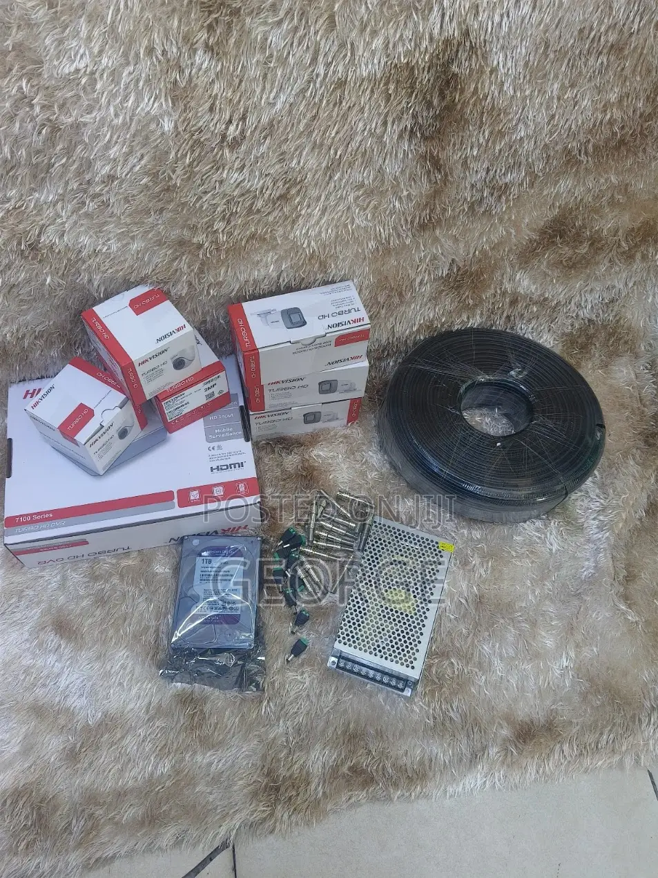 Hikvision 6 Cameras 2mp Full Hd CCTV Kit With DVR and 500gb HDD
