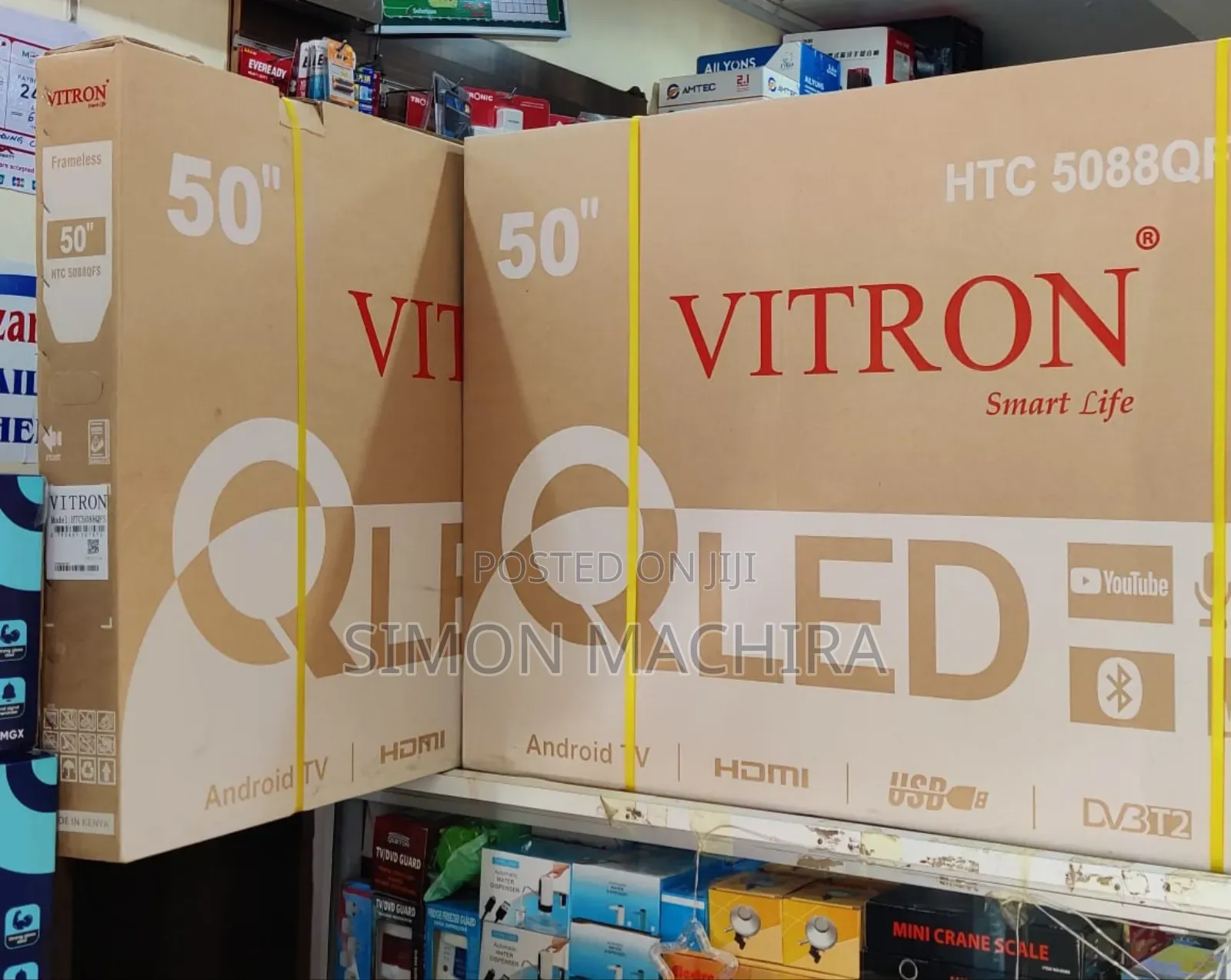 Vitron 50" Qled Smart Android Frameless With Bluetooth