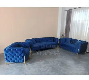 Home Sofa; 6-Seater Fabric Elegant Luxury Chesterfield Sofa for Home