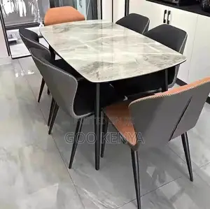 Home Dining Set; Home Dining Room Set Marble Table 6 Matching Chairs