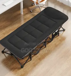 Home Chair; Heavy-Duty Steel Frame Camping Cot With Memory Foam Topper