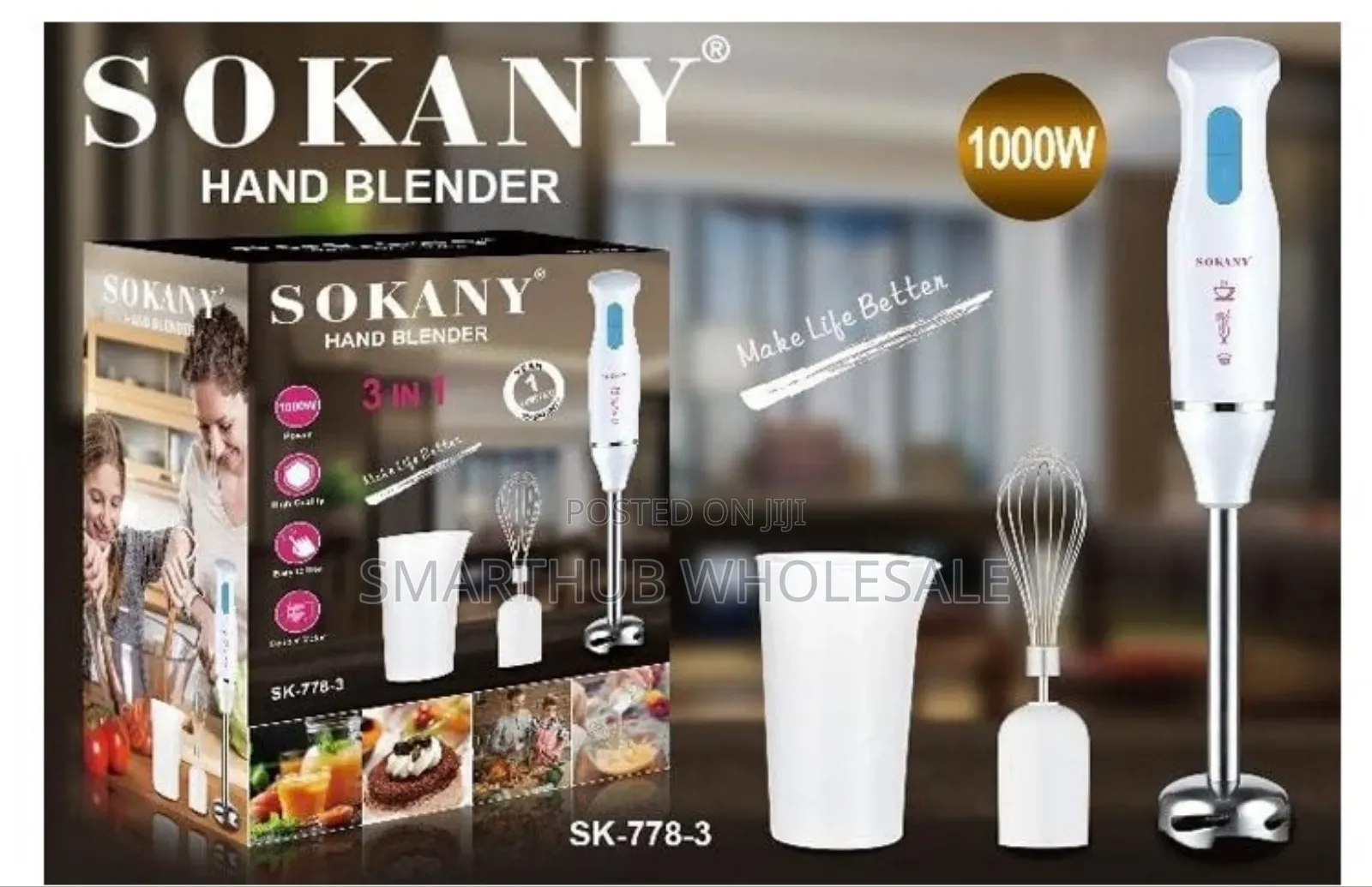8 in 1 Sokany Hand Blender