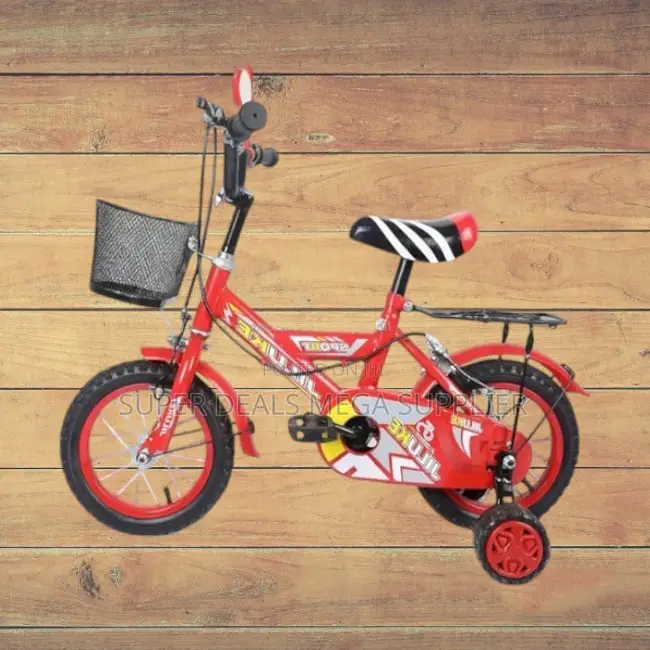 Fun and Safe Cartoon Bike for Boys and Girls Aged 2–5 16 Inch 3-7 Kids