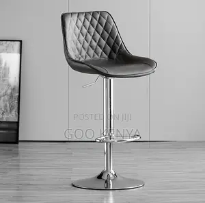 Home Bar Stool;Premium Gray Leather Light-Luxury Bar Chair for Kitchen