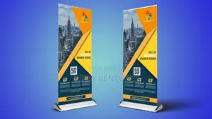 Roll-up Banner Stand + Banner Design + Installation