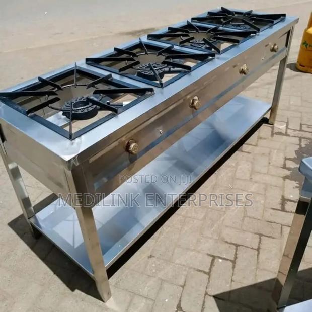 Stainless Steel 4-Burner Cooker