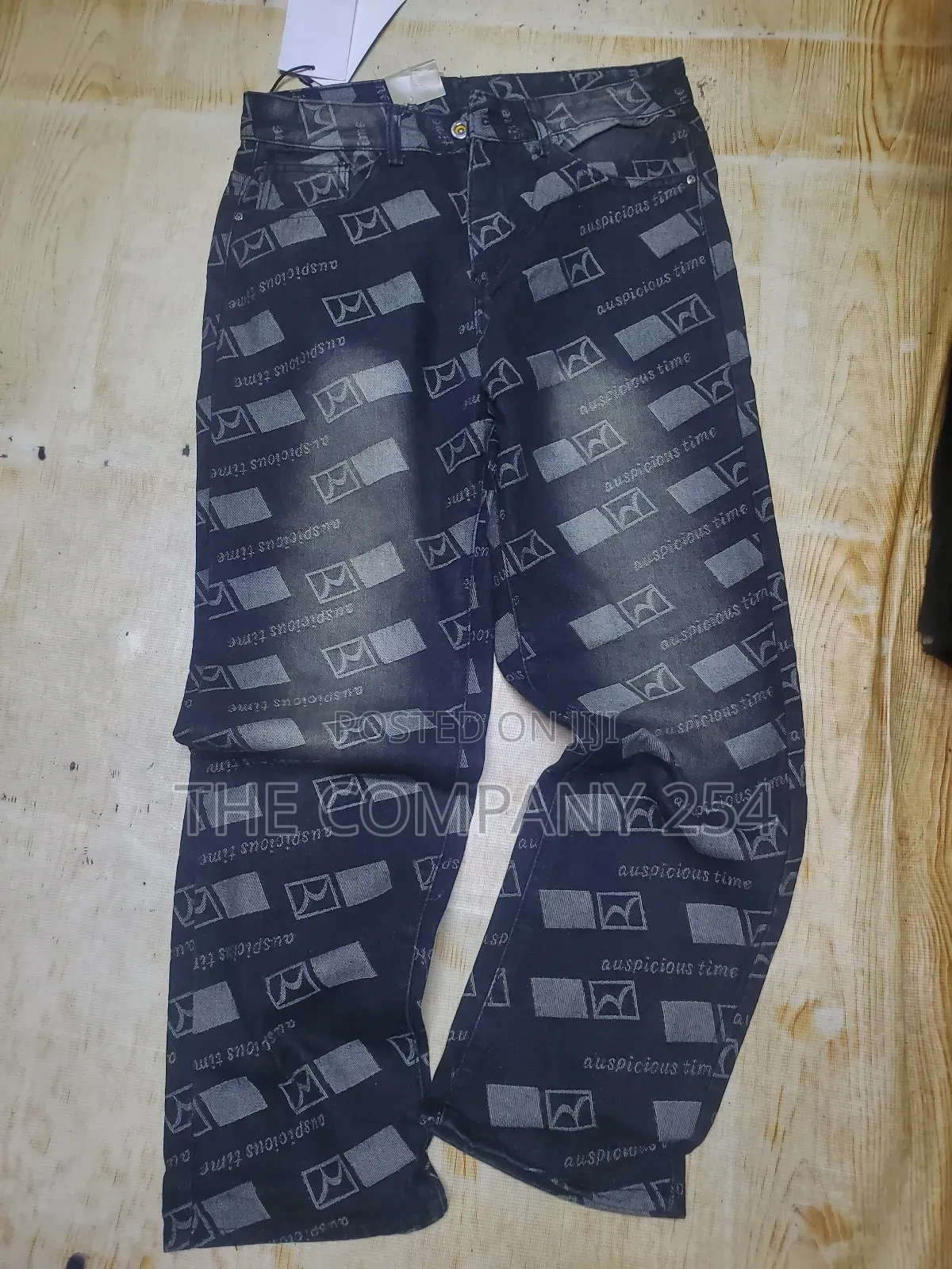 Quality Casual Denim Designer Men Baggy Jeans Trouser