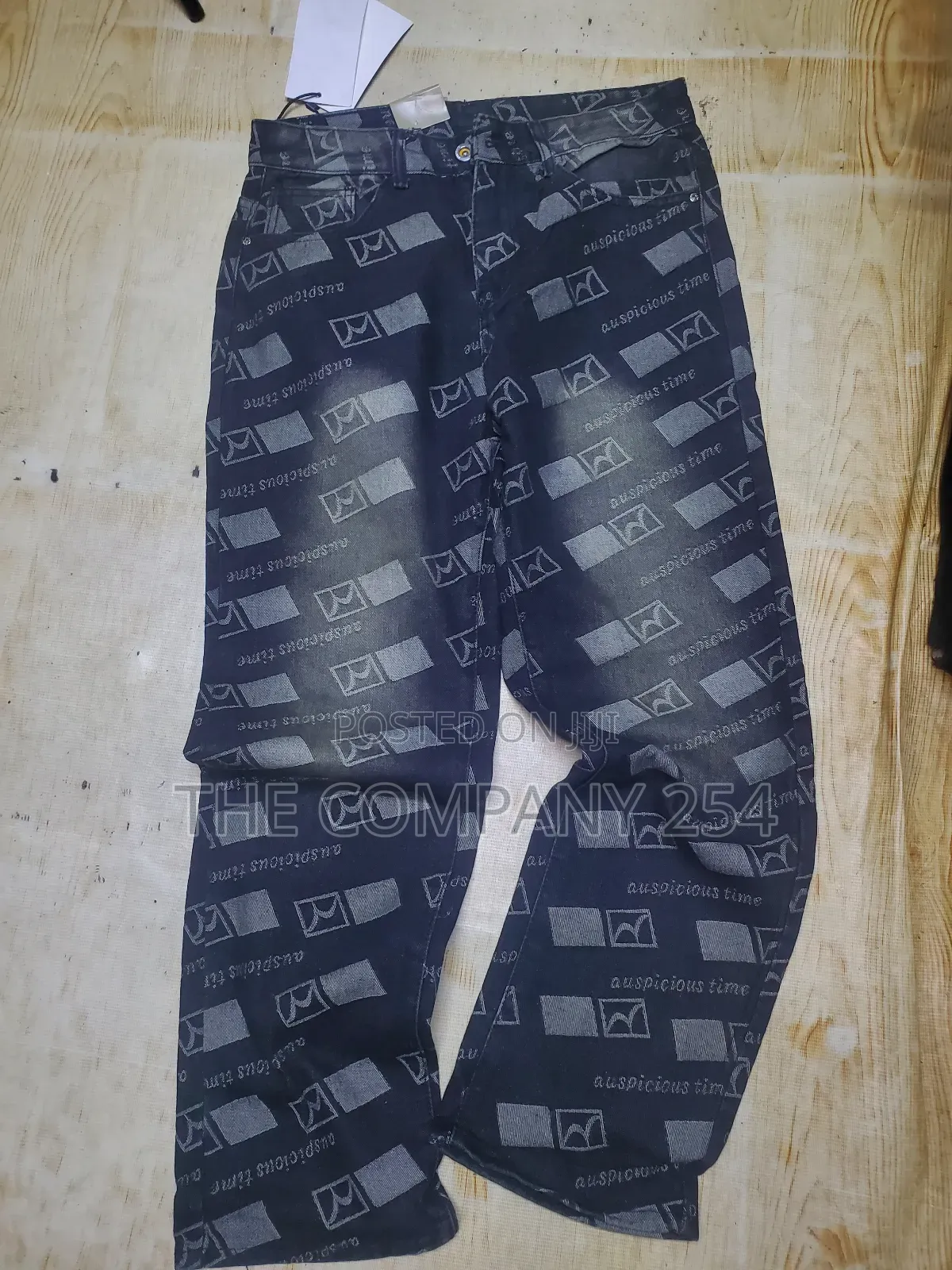 Quality Casual Denim Designer Men Baggy Jeans Trouser