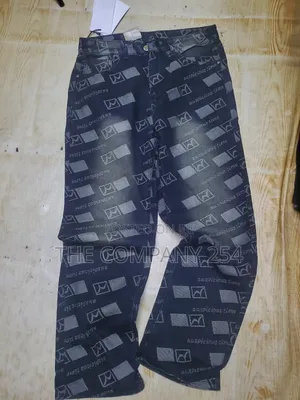 Quality Casual Denim Designer Men Baggy Jeans Trouser