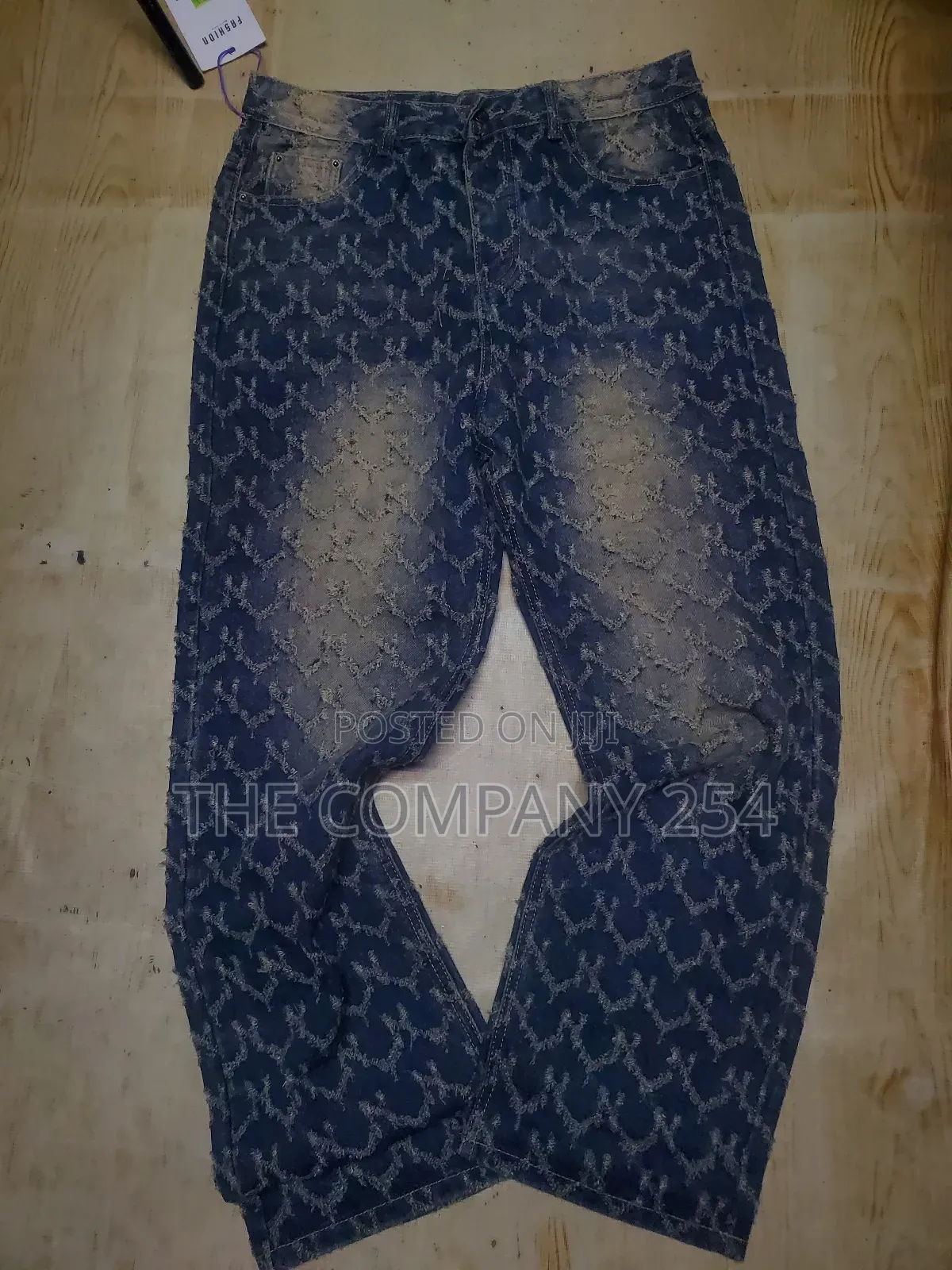 Quality Casual Denim Designer Men Baggy Jeans Trouser