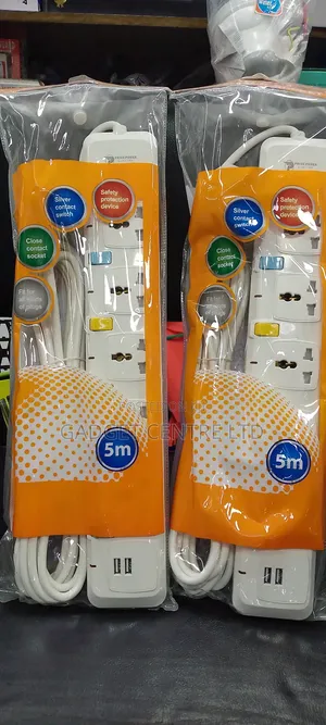 Prime Power 5m 5way Extension Cable With Usb