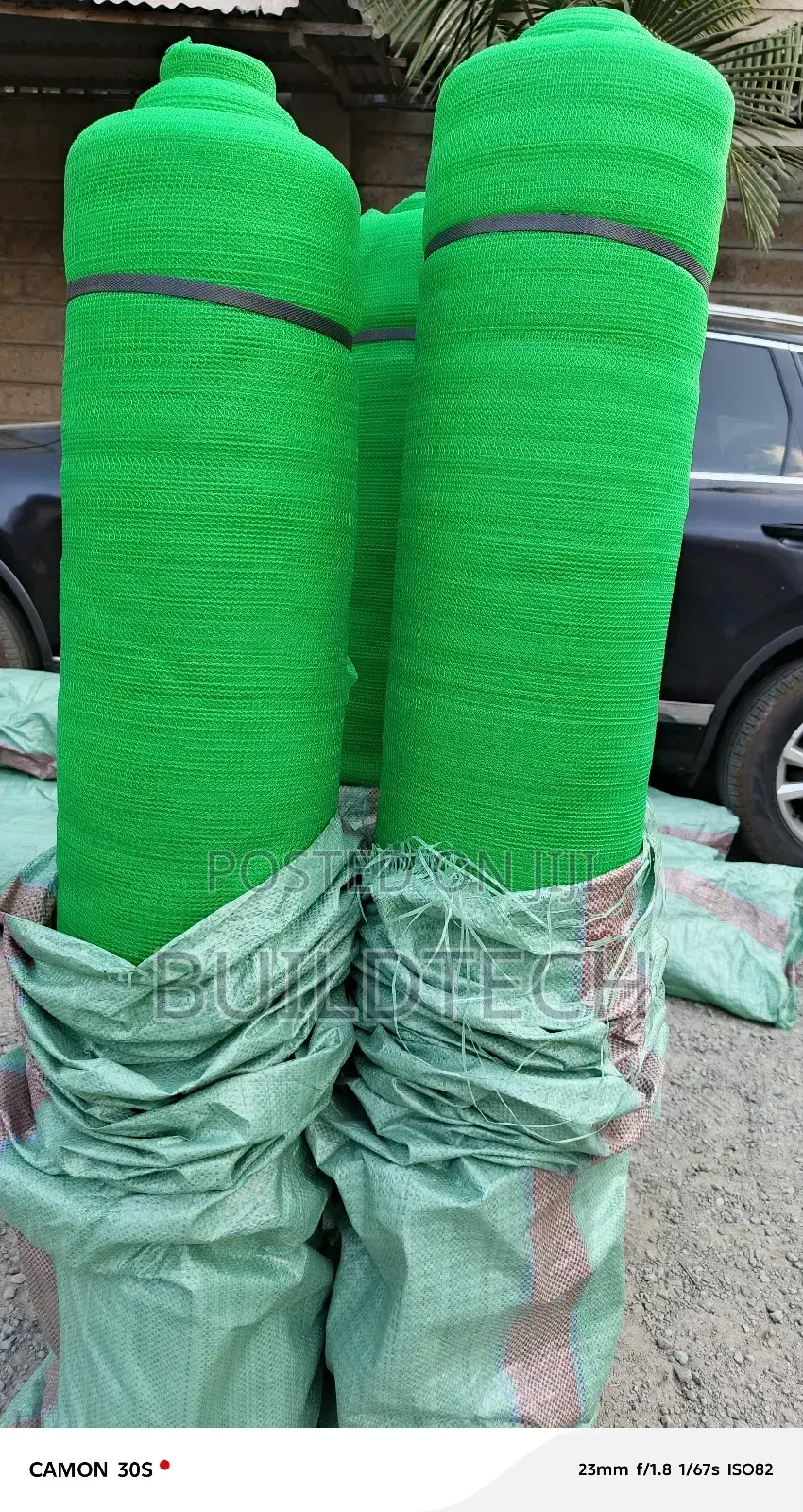 Green Exterior Construction Shield Net