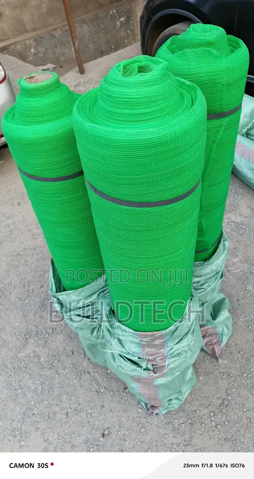 Green Safety Barrier Net for Construction