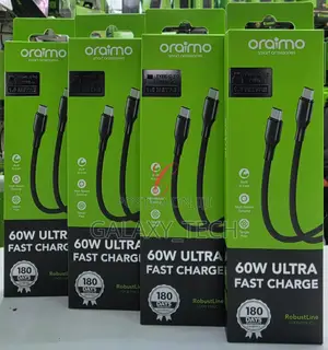 Oraimo 60w Fast Charge Cable Robustline Ocd-114cc Type C to Type C