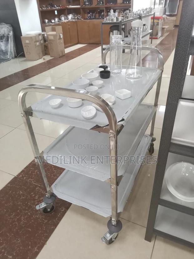 Stainless Steel Hospital Service Trolley