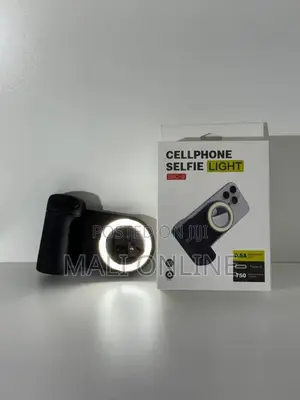 Magnetic Phone Holder With Led Fill Light Bluetooth Shutter