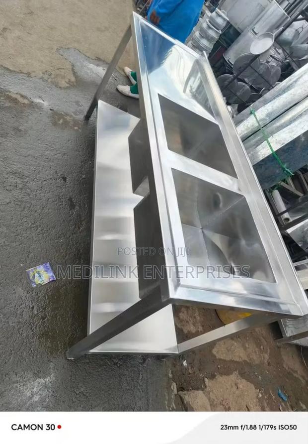 Stainless Steel Double Washing Sinks - main view