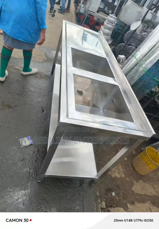 Stainless Steel Double Washing Sinks - thumbnail 2