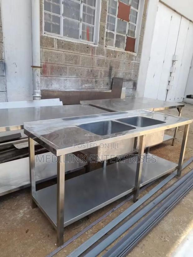 Stainless Double Bowl Sink - main view