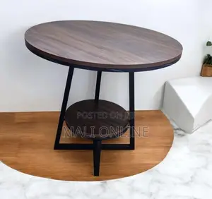 Modern 2-tier Round Side Table Nordic Coffee End Table