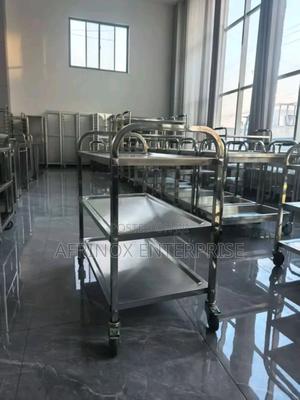 Three Tier, Food Trolley Custom Made Trolley - thumbnail 2